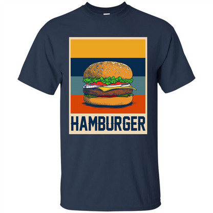 Hamburger T-shirt Vintage Hamburger T-shirt Navy