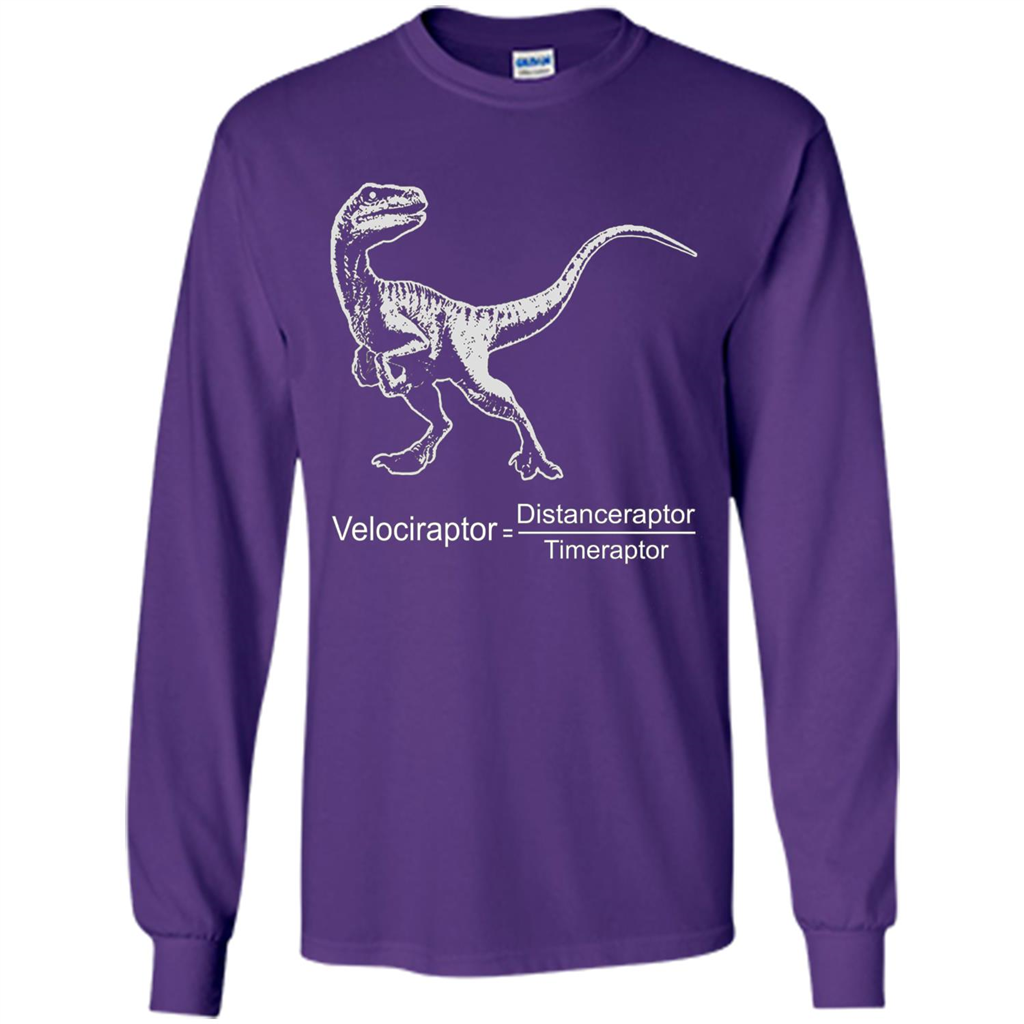 Velociraptor Distanceraptor Timeraptor T-shirt Purple