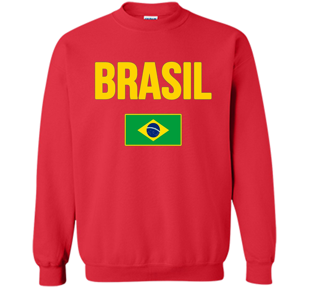 BRASIL T-shirt Brazilian National Country Flag Tee Camiseta cool shirt Red