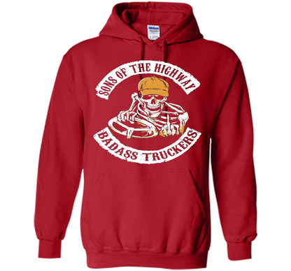 Truck Driver T-shirt Sons Of The Highway T-shirt Red