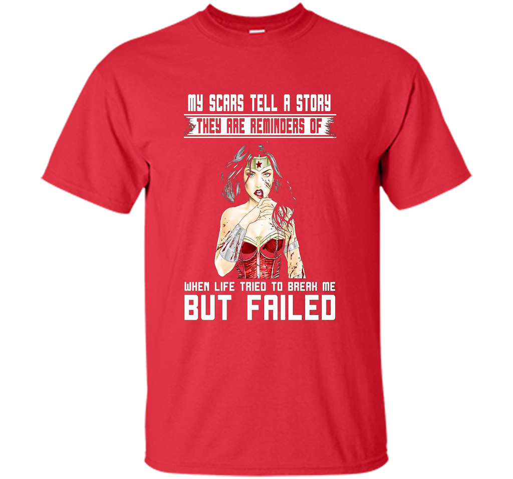 Women's My Scars Tell A Story They Are A Reminder Shirt cool shirt Red