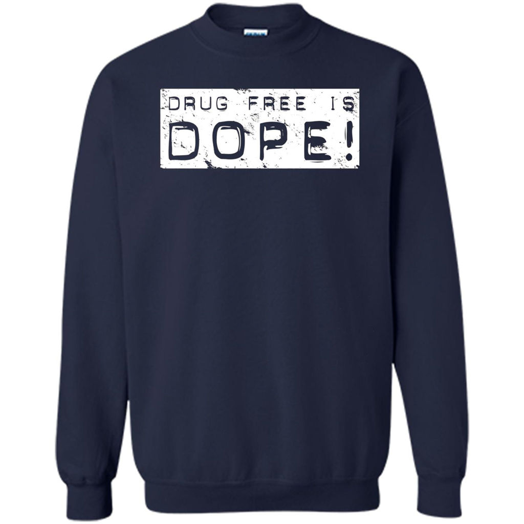 Drug Free Is Dope T-shirt Navy