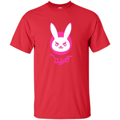 Overwatch D.VA Bunny Spray T-shirt Red