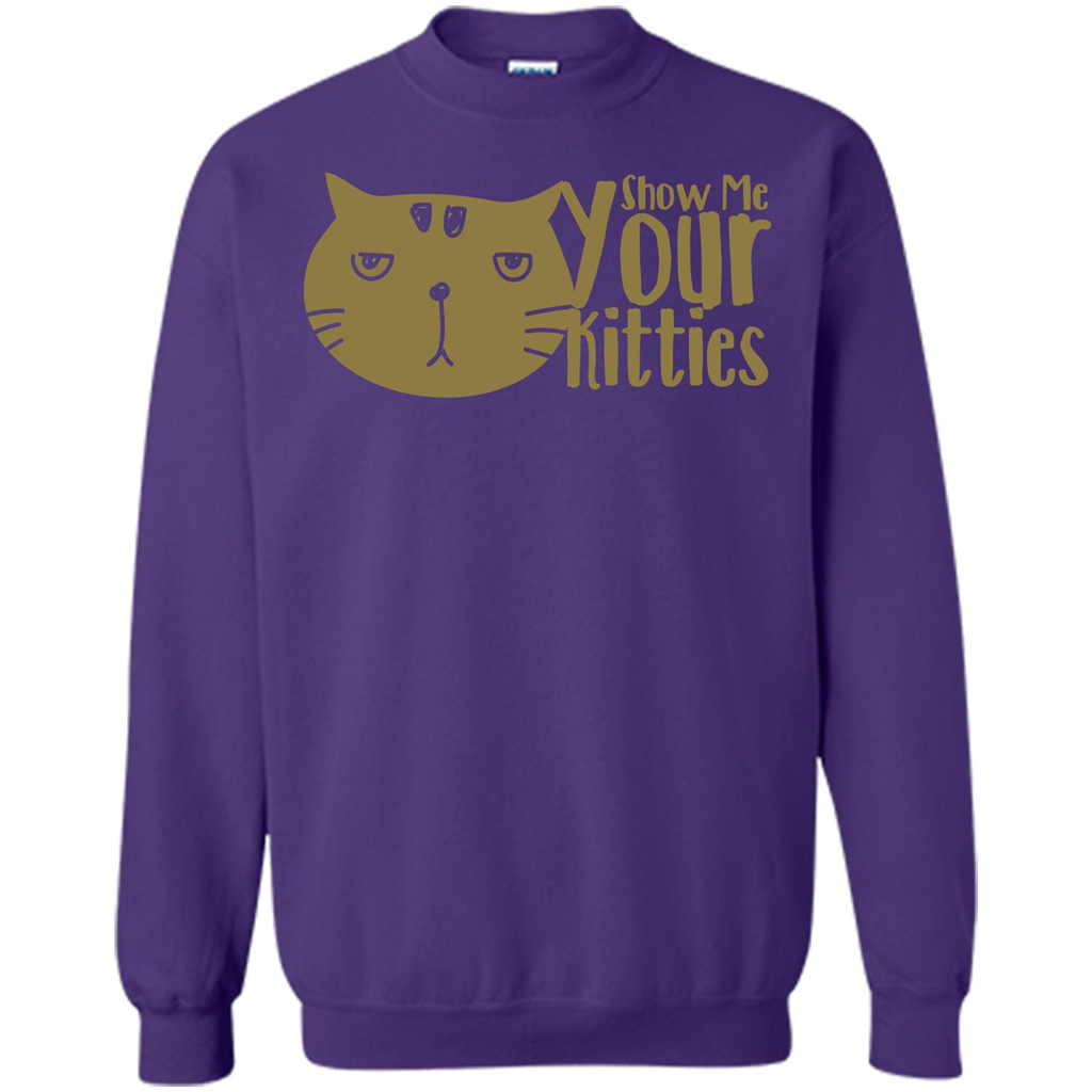 Cat Lover T-shirt Show Me Your Kitties Orange