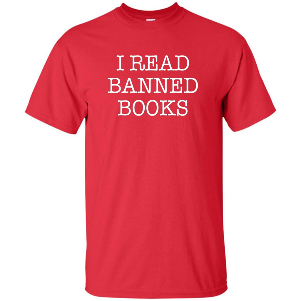 I Read Banned Books T-Shirt Red