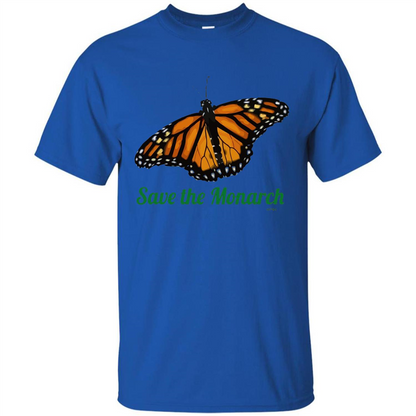 Save the Monarch Butterfly T-shirt Royal