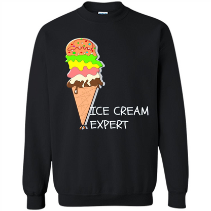 Ice Cream Expert Funny T-Shirt For Ice Cream Lover Orange