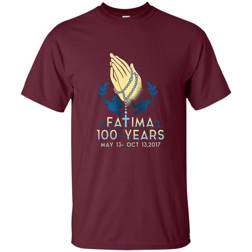 Fatima 100 Years T-shirt Maroon