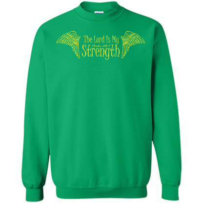 Christian T-shirt The Lord Is My Strength Irish Green