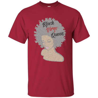 Black Virgo Queen T-shirt Cardinal
