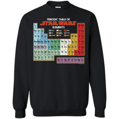 Movie T-shirt Periodic Table of Elements Graphic T-Shirt Black