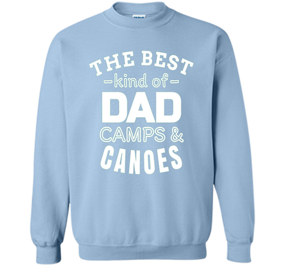 Men's Father's Day t shirt for Dad who camps and canoes t-shirt Light Blue