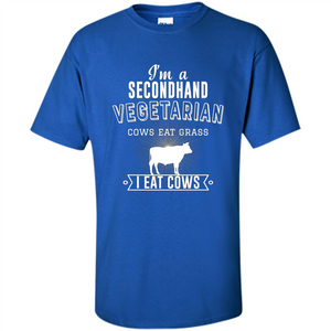 Secondhand Vegetarian T-shirt Funny Vegetarian T-shirt