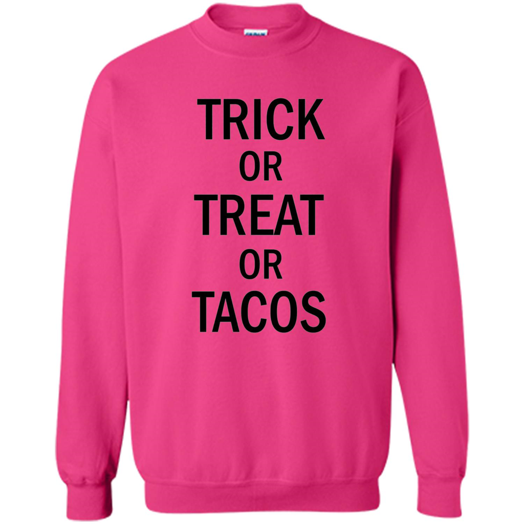 Trick or Treat or Tacos T-shirt Funny Halloween Costume T-shirt