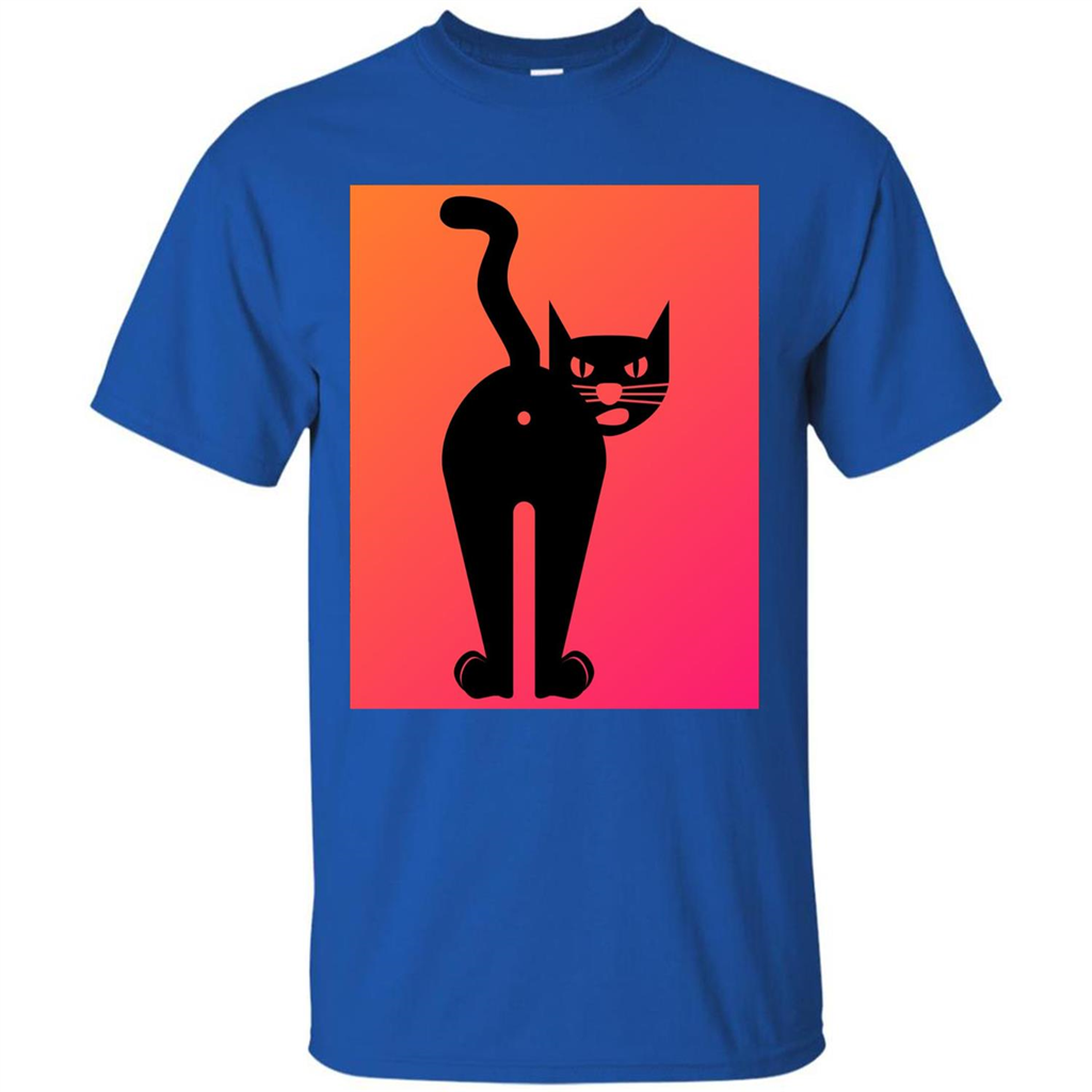 Cat Butt T-shirt Funny Cat Attitude T-shirt Royal