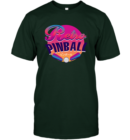 Retro Pinball Shirt T-Shirt T-Shirt Forest Green