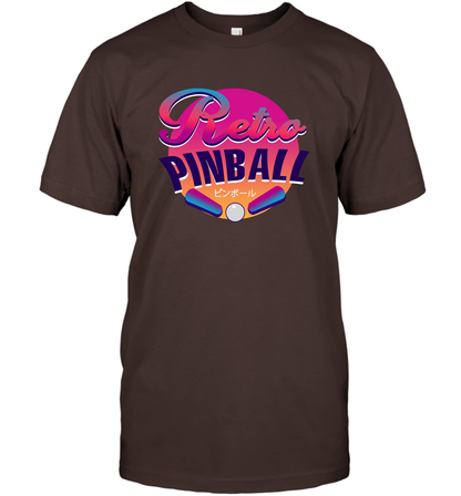 Retro Pinball Shirt T-Shirt T-Shirt Dark Chocolate