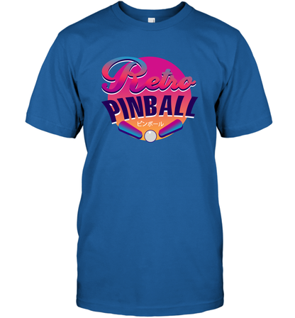 Retro Pinball Shirt T-Shirt T-Shirt Royal