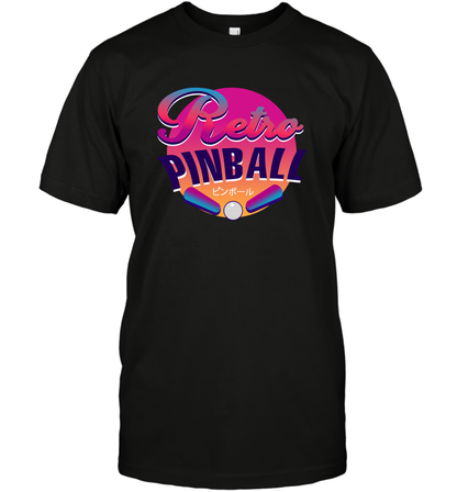 Retro Pinball Shirt T-Shirt T-Shirt Black