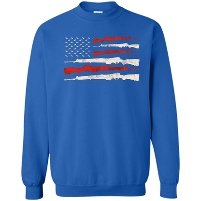 USA Flag Of Guns 2nd Amendment T-shirt Royal