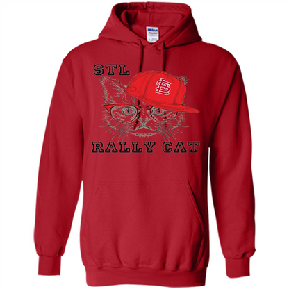 STL Rally Cat T-Shirt Saint Louis Rally Cat T-shirt Red