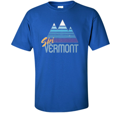 Ski Vermont T-shirt Royal