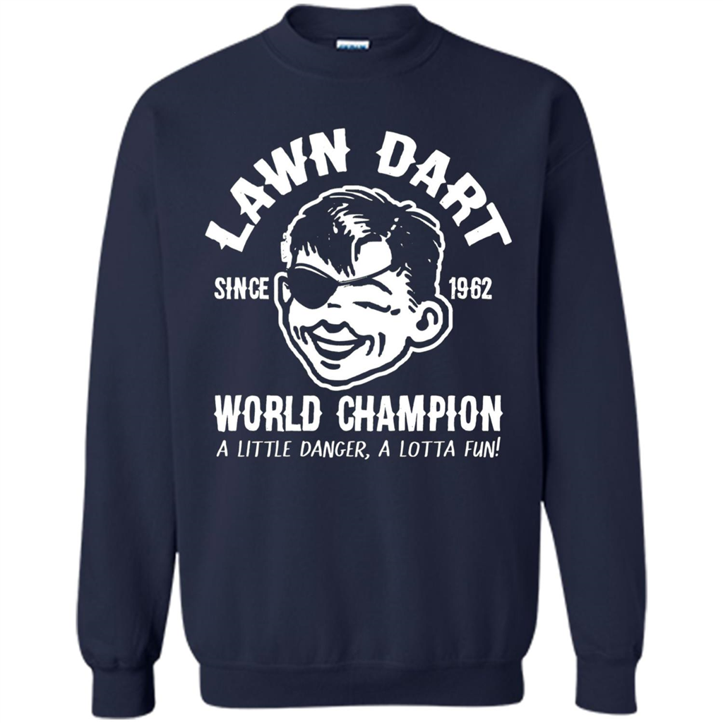 Lawn Dart Since 1962 World Champion Backyard Game T-shirt Navy