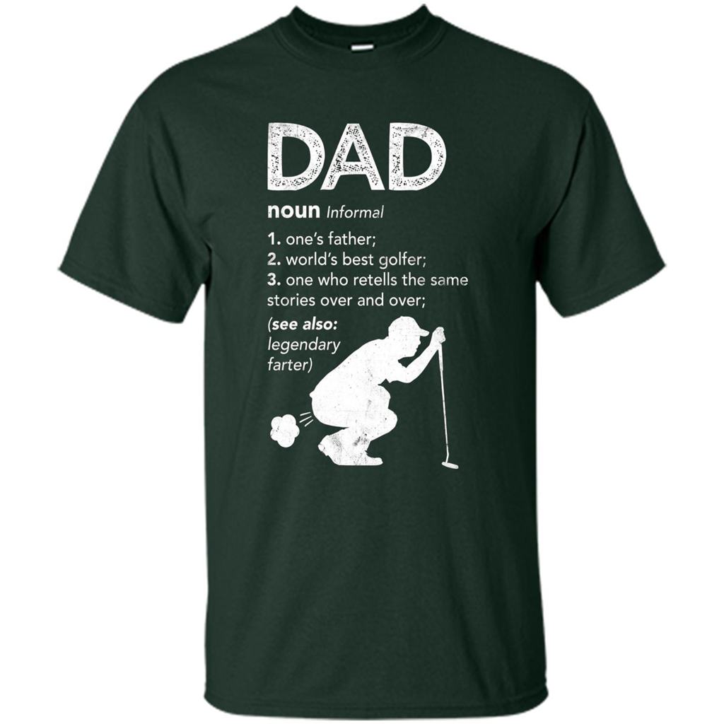 Father's Day T-shirt Funny Dad Definition Forest Green
