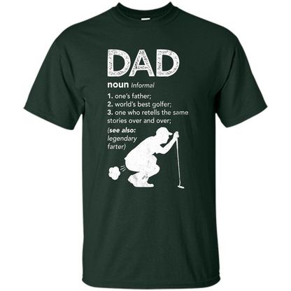 Father's Day T-shirt Funny Dad Definition Forest Green