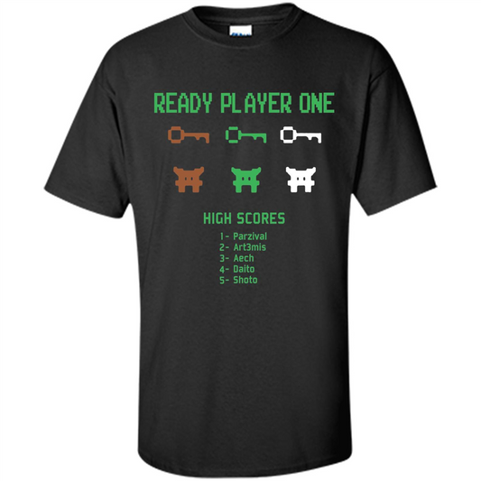 Video Games Ready Play One T-shirt Black