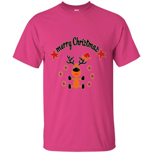 Snowman T-shirt Merry Christmas