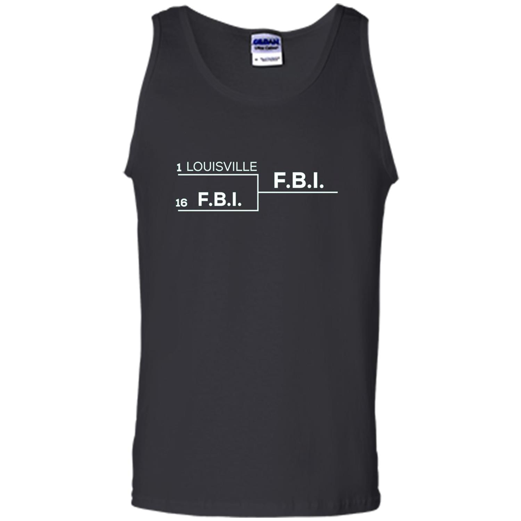 Louisville vs FBI Bracket T-shirt Black