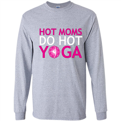 Hot Moms Do Hot Yoga T-shirt Sport Grey
