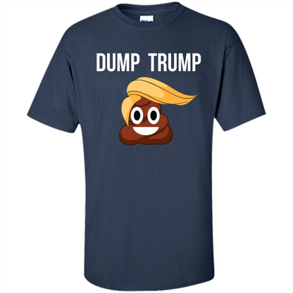 Dump Trump - Poop Emoji T-shirt Navy