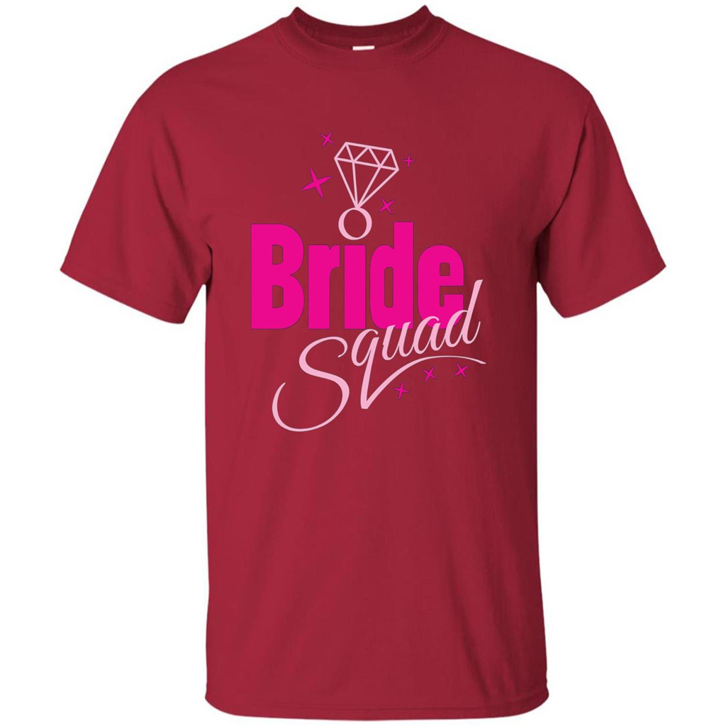 Bride Squad Bachelorette Party T-shirt Cardinal