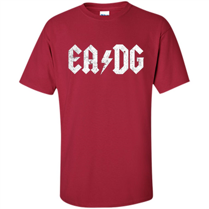 E A D G Strings Of The Bass. Bass Player T-shirt Cardinal
