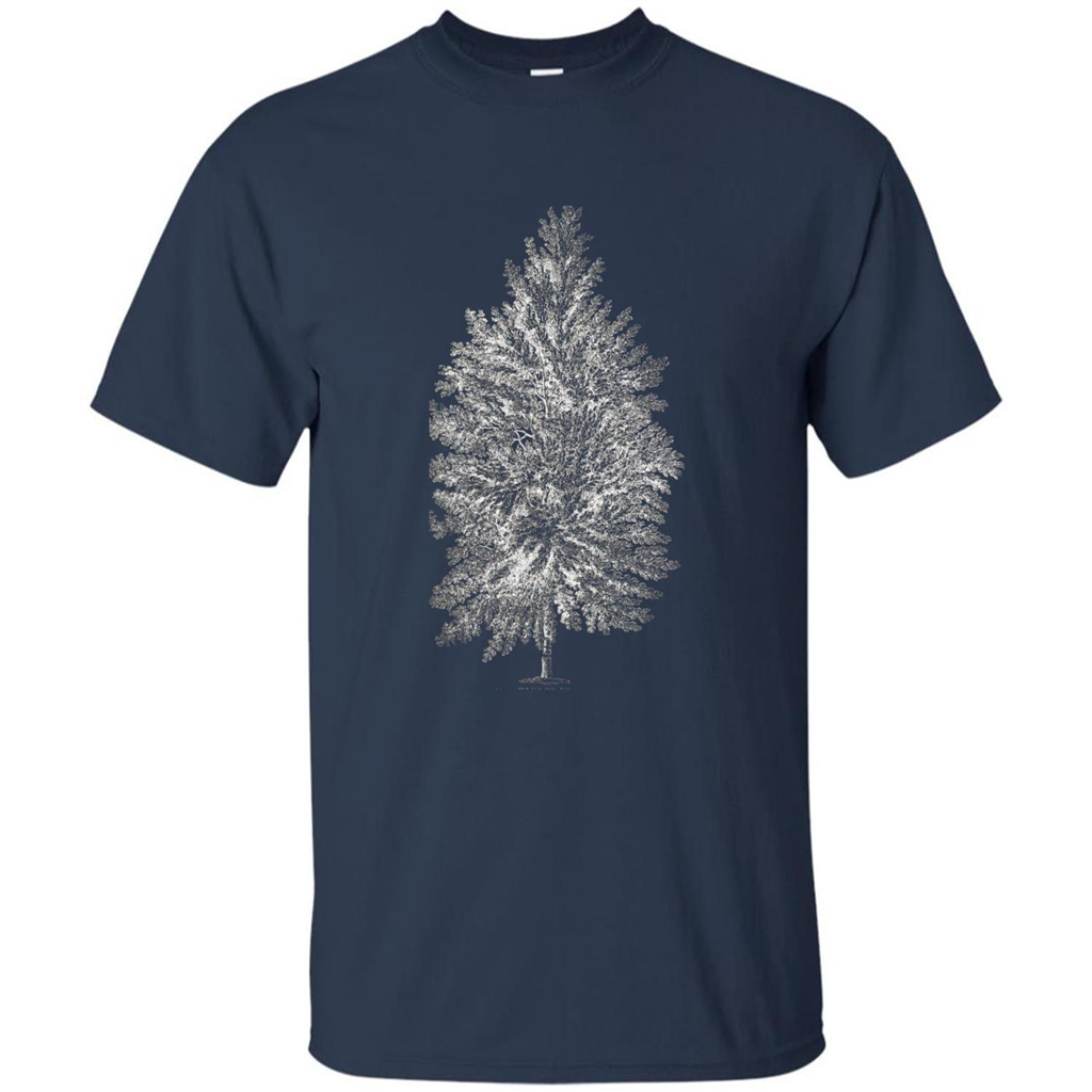 Poplar Tree T-shirt. Tree Poplar Tree Woodsman T-shirt Navy