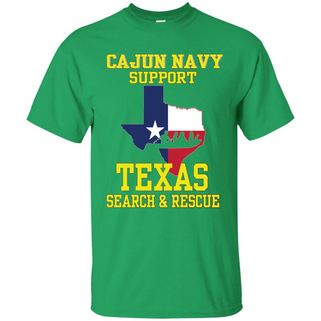 Cajun Navy Support Texas Search And Rescue T-shirt Irish Green