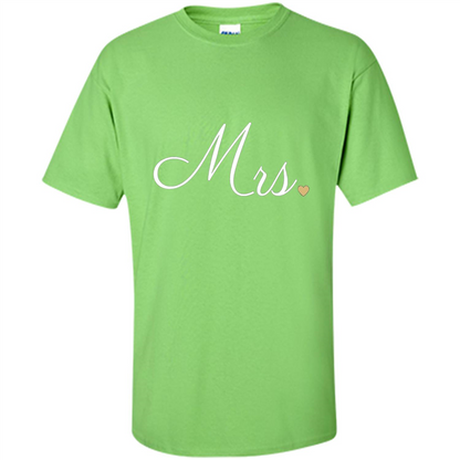Mrs. Wedding T-shirt Lime