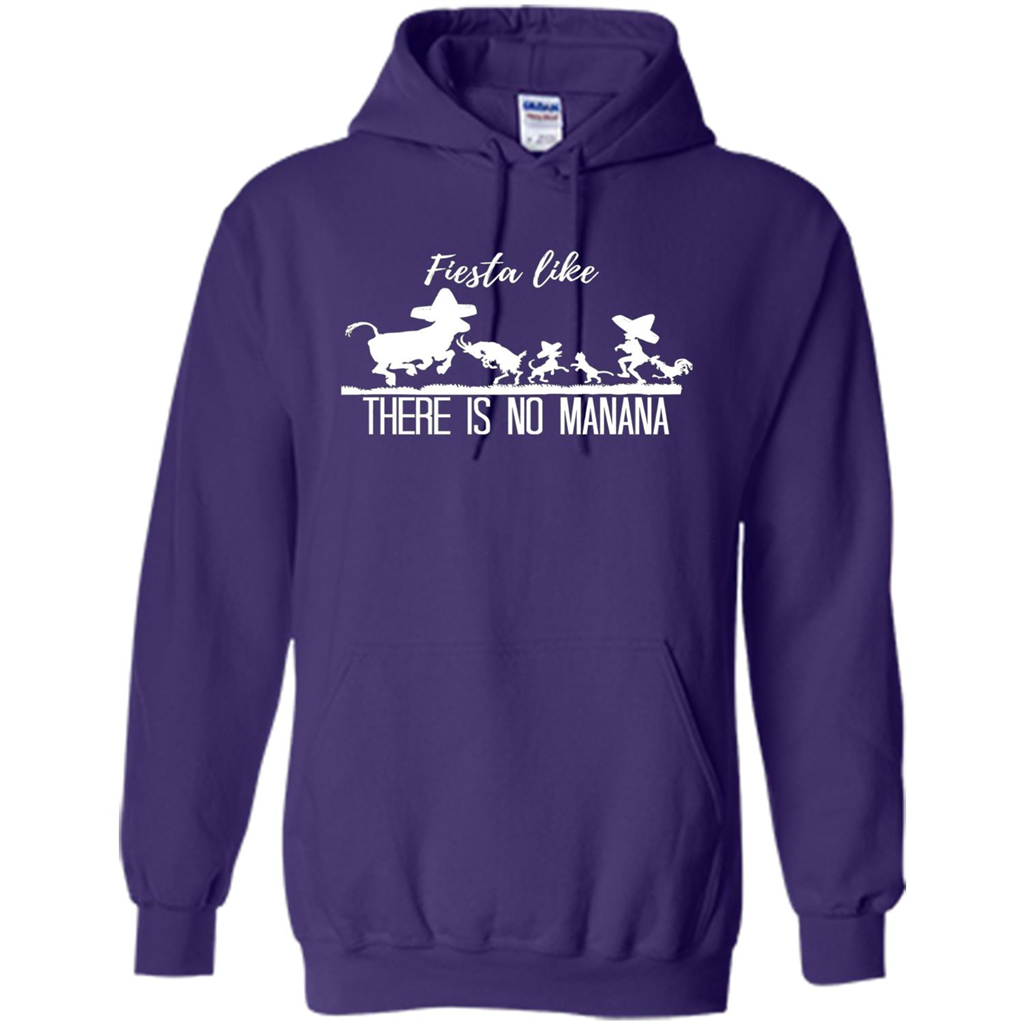 Fiesta Like There Is No Manana T-shirt Purple