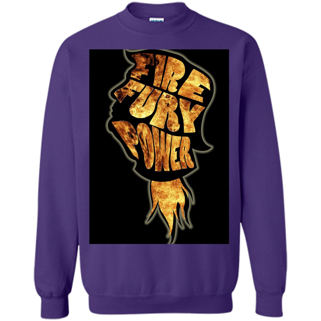 Fire Fury Power T-shirt Purple