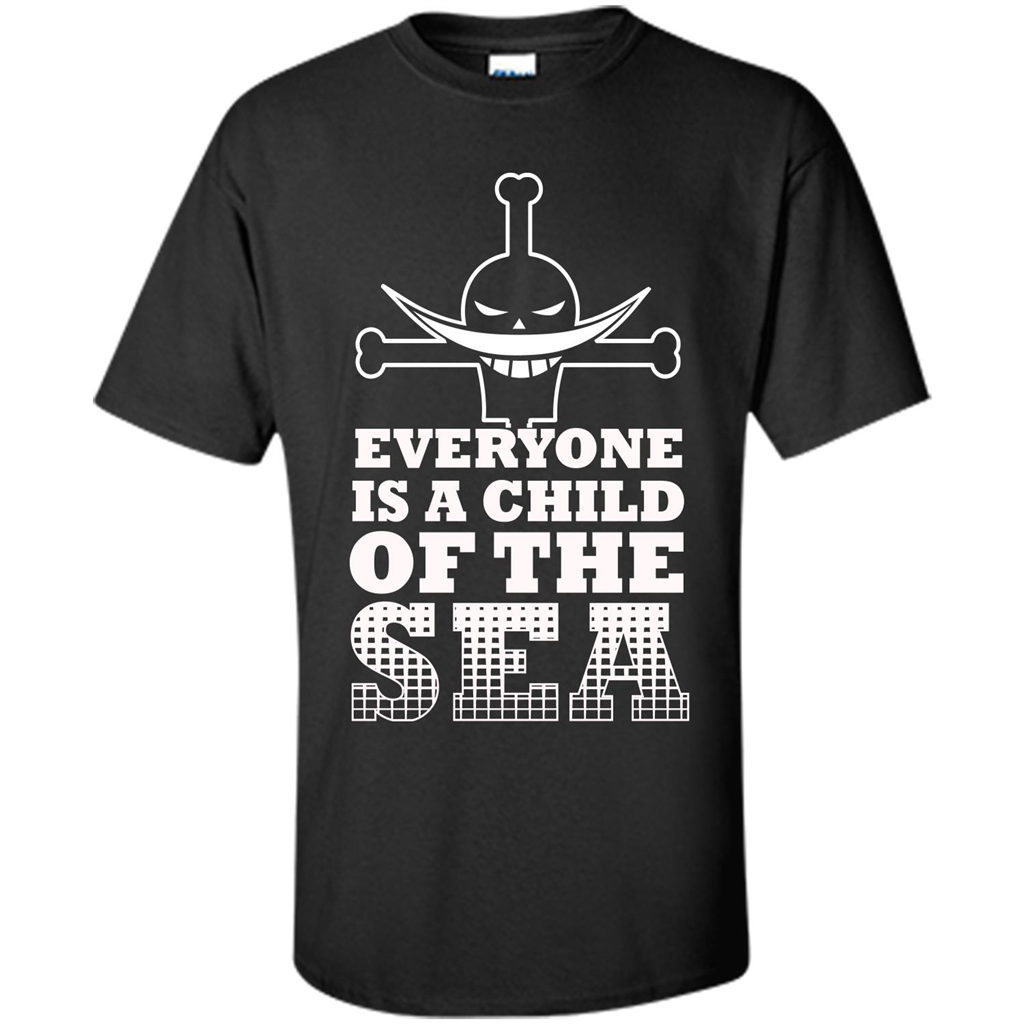 Sea. Everyone Is A Child Of The Sea T-shirt Black