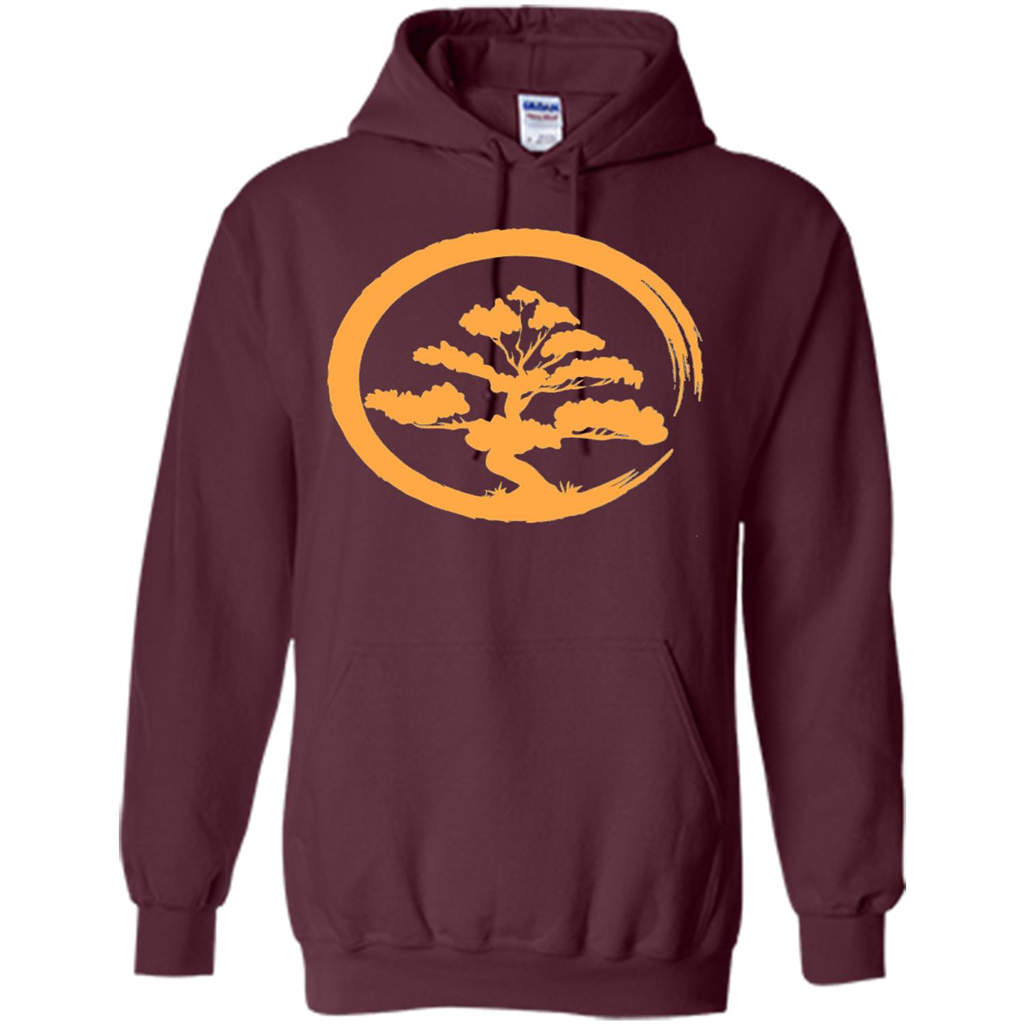 Bonsai Tree Japanese Zen Artist T-shirt Maroon
