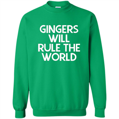 Gingers Will Rule The World T-shirt Irish Green
