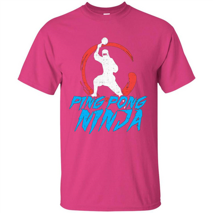 Ping Pong Ninja T-Shirt Heliconia
