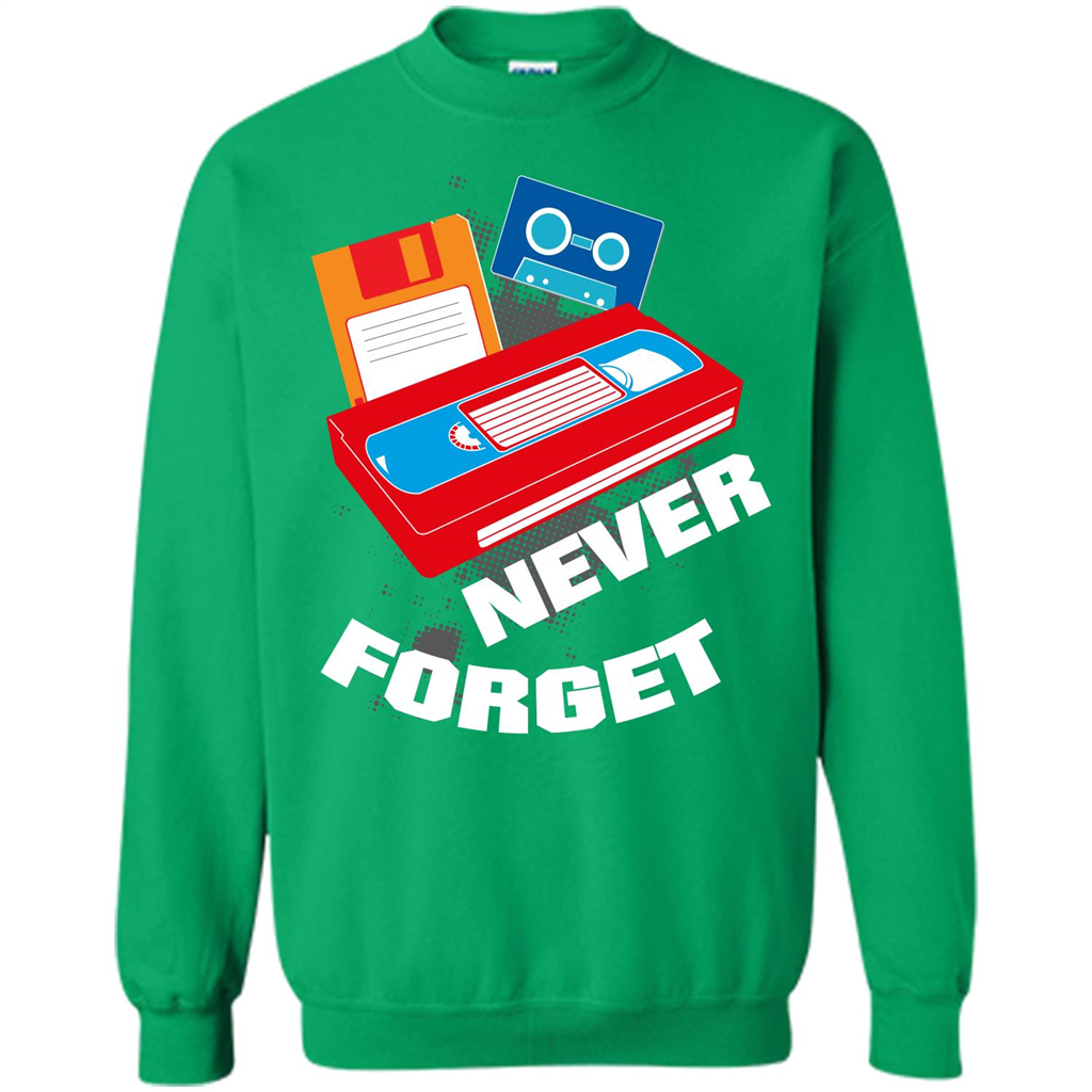Floppy Disk Vhs 90s 80s T-shirt Never Forget Irish Green