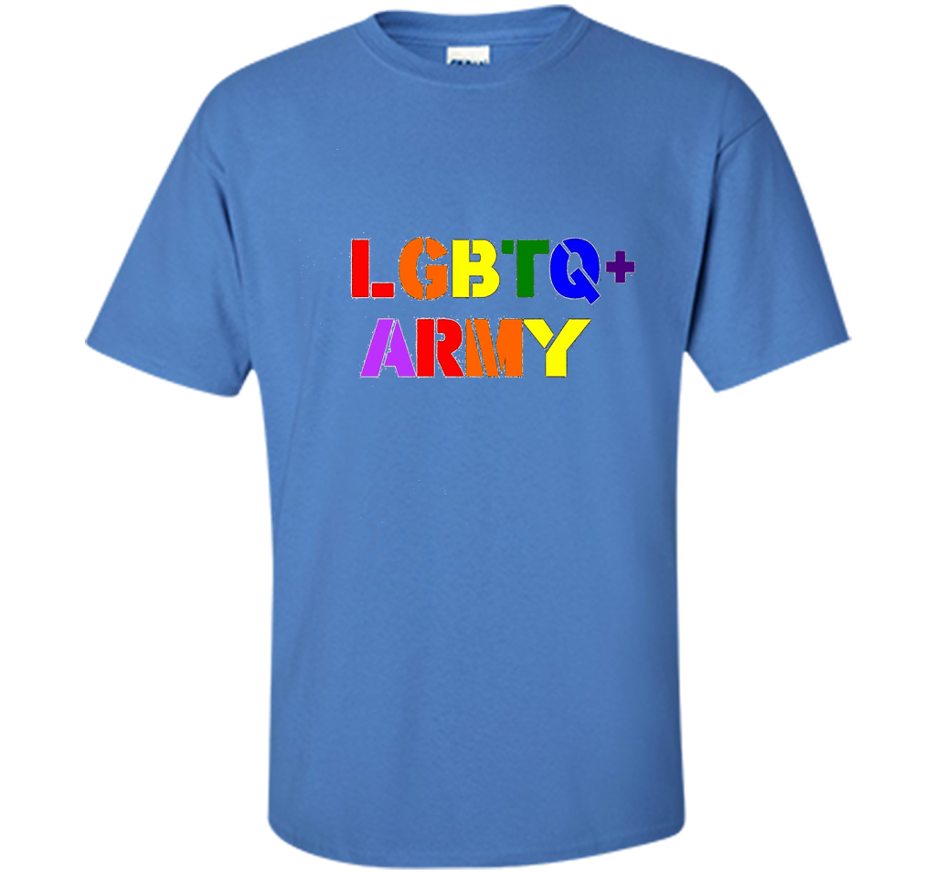 LGBTQ+ Army T-Shirt cool shirt Iris