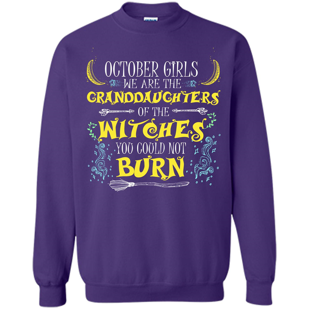 Halloween T-shirt October Girls T-shirt Orange