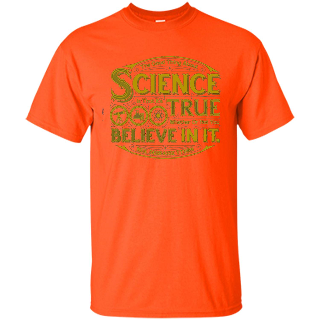 The Good Thing About Science T-shirt Orange