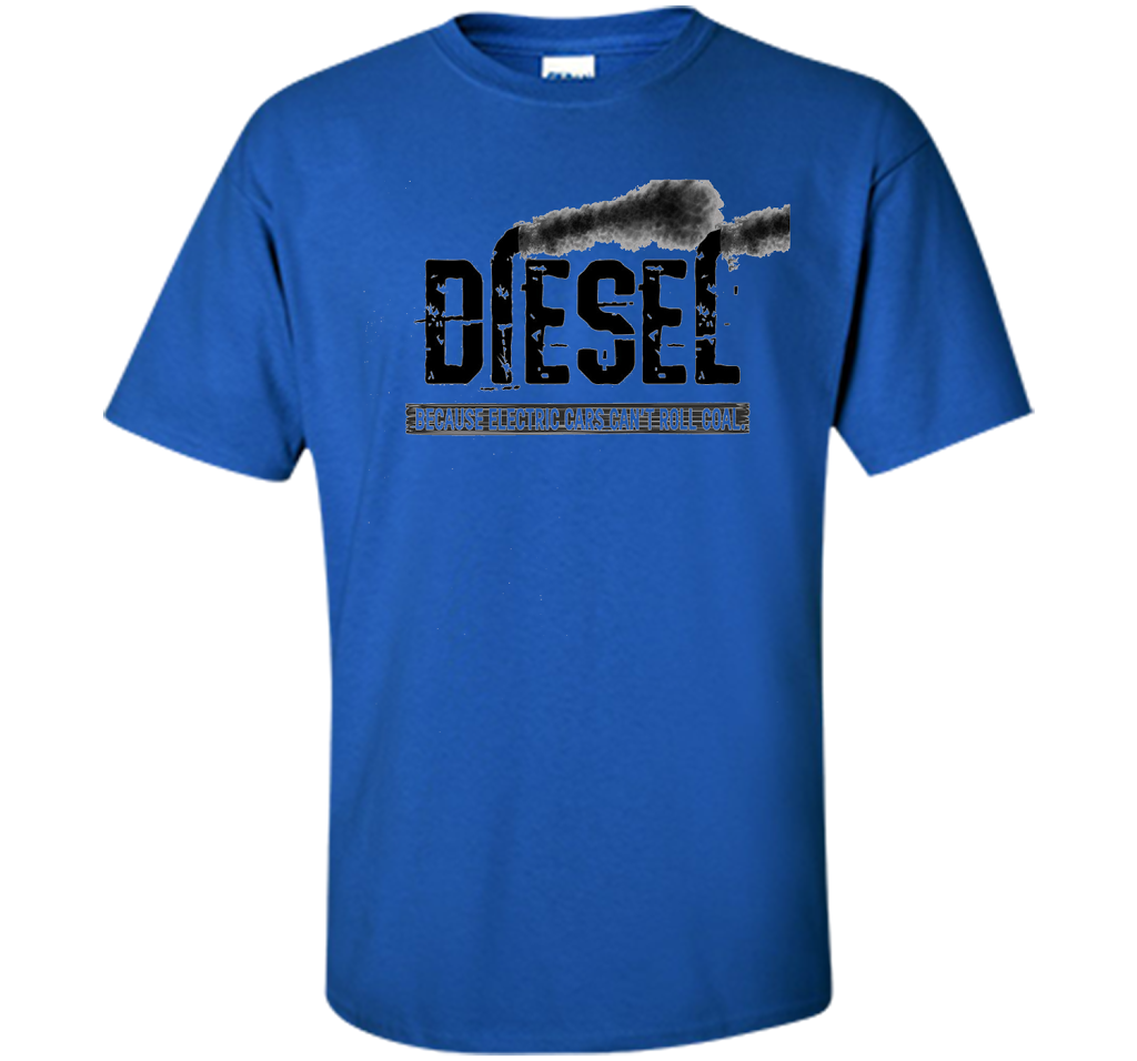 Diesel Rolling Coal T-Shirt Black Smoke Lifted Truck T-shirt Royal